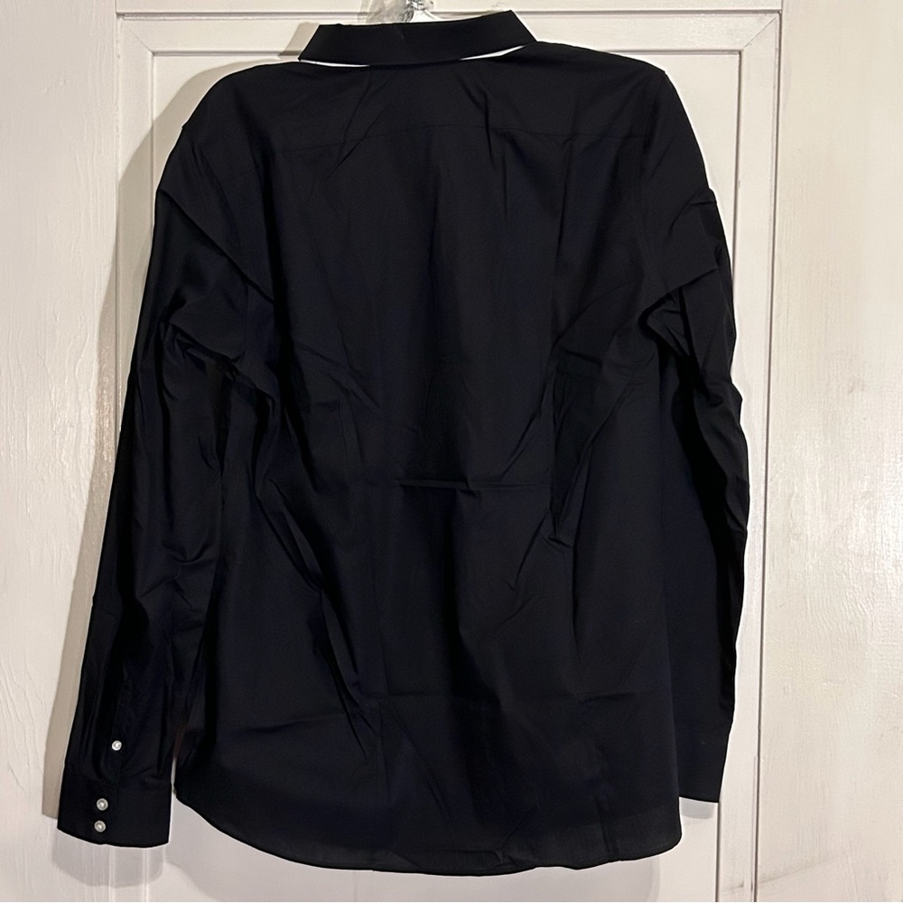 NWT Lands' End Women’s Solid Black Button-Down To… - image 3
